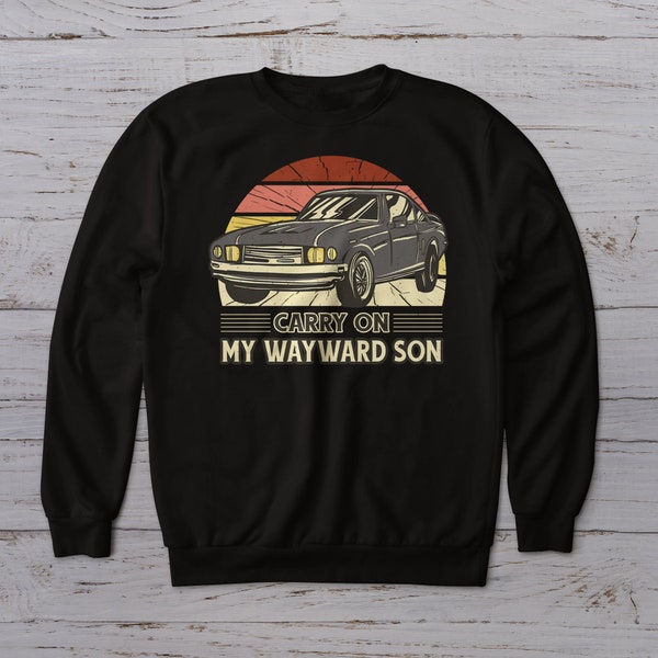 Carry on my Wayward Son Parodie Unisex T-Shirt oder Hoodie für Fans von Supernatural Halloween Horrorfilm Sam Dean Gruselfilm Sommercamp