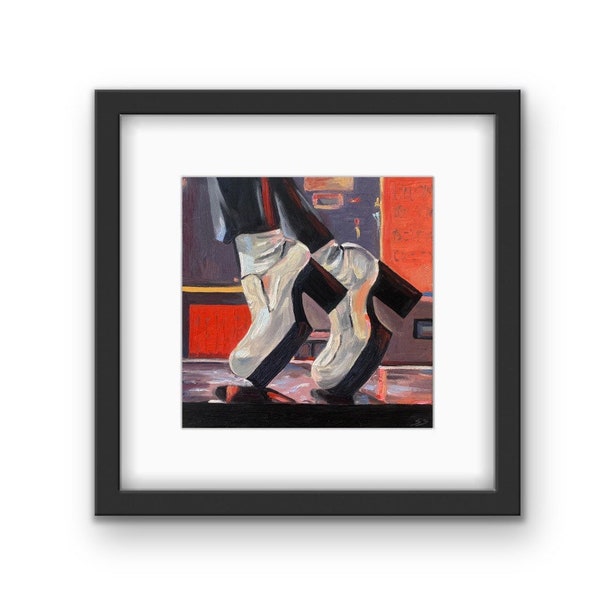 Pee Wees Big Adventure Platform Heels Framed Print with Mat | Pee Wees White Tequila Shoes | Paul Reubens | Pee Wee Art | Gift