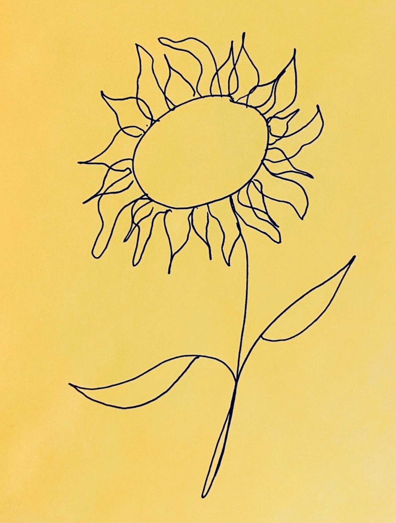 Ukraine Sunflower Drawing Sunflowers for Ukraine Support Etsy