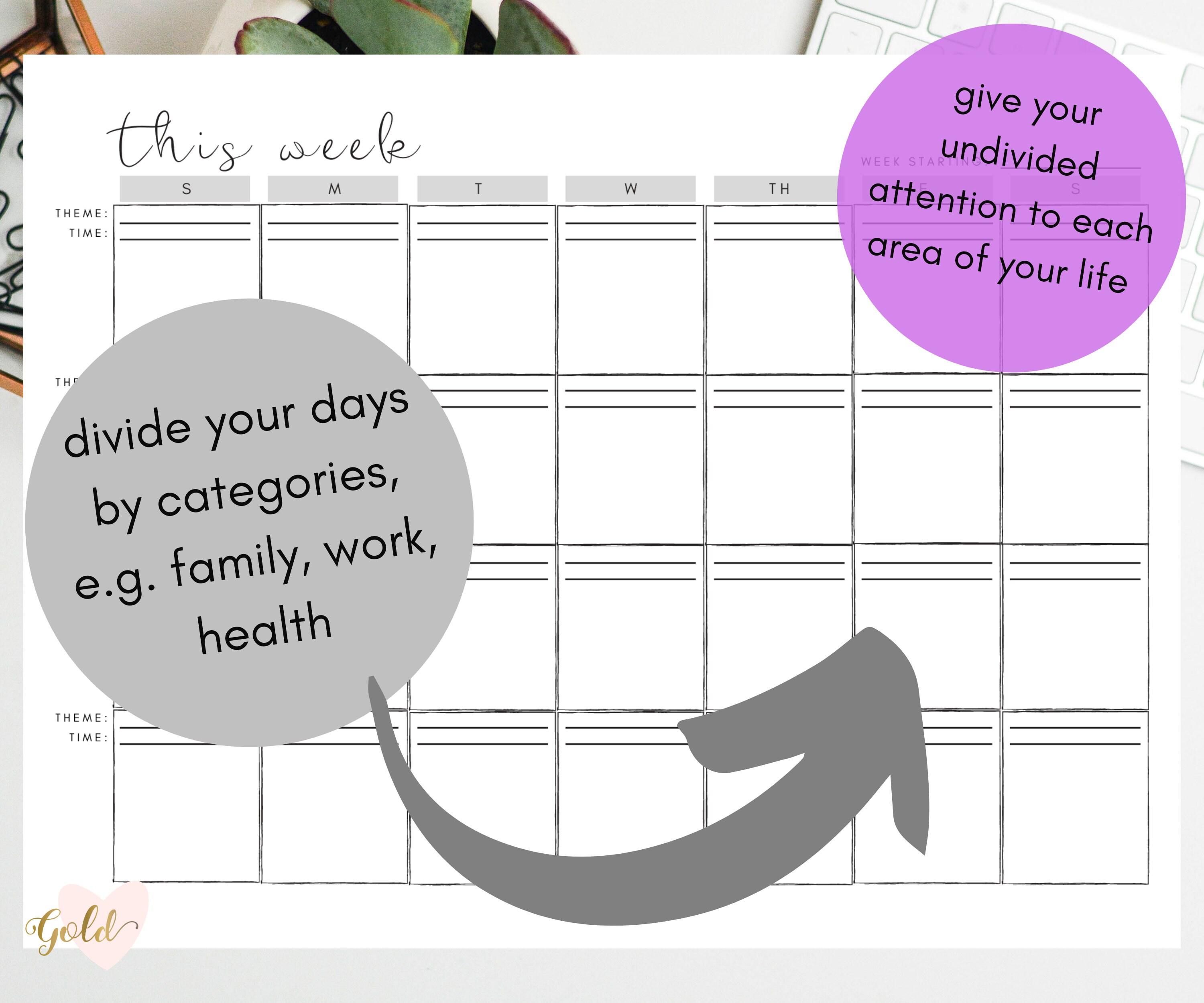weekly-block-schedule-templates-printable-planner-instant-etsy