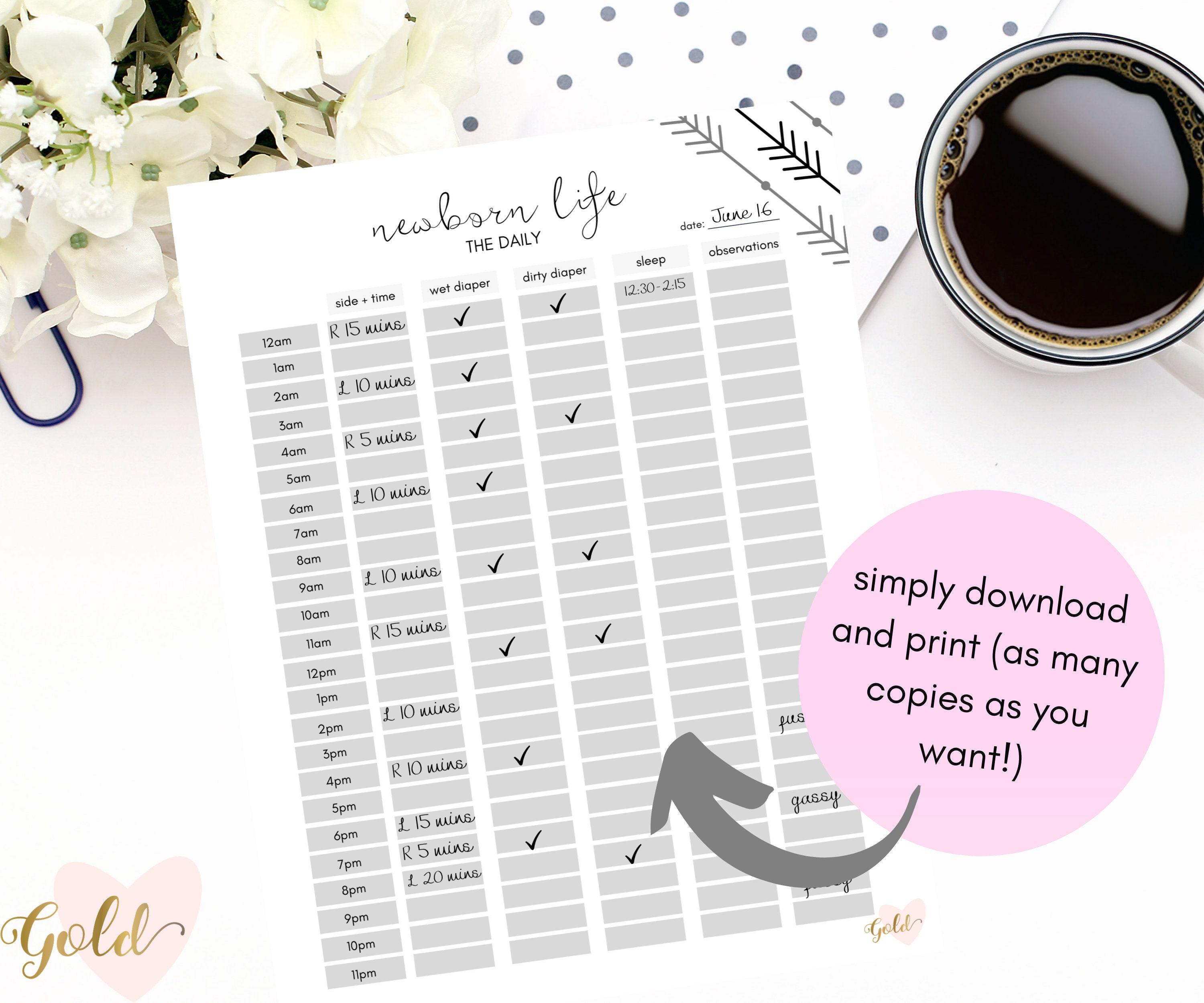 baby tracker printable baby tracker printable