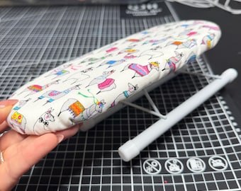 Mini Ironing Board: Sleeve Ironing Pad with Llamas Cover