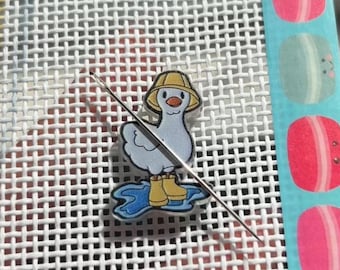 Duck Needle Minder – Cross Stitch Embroidery Accessory