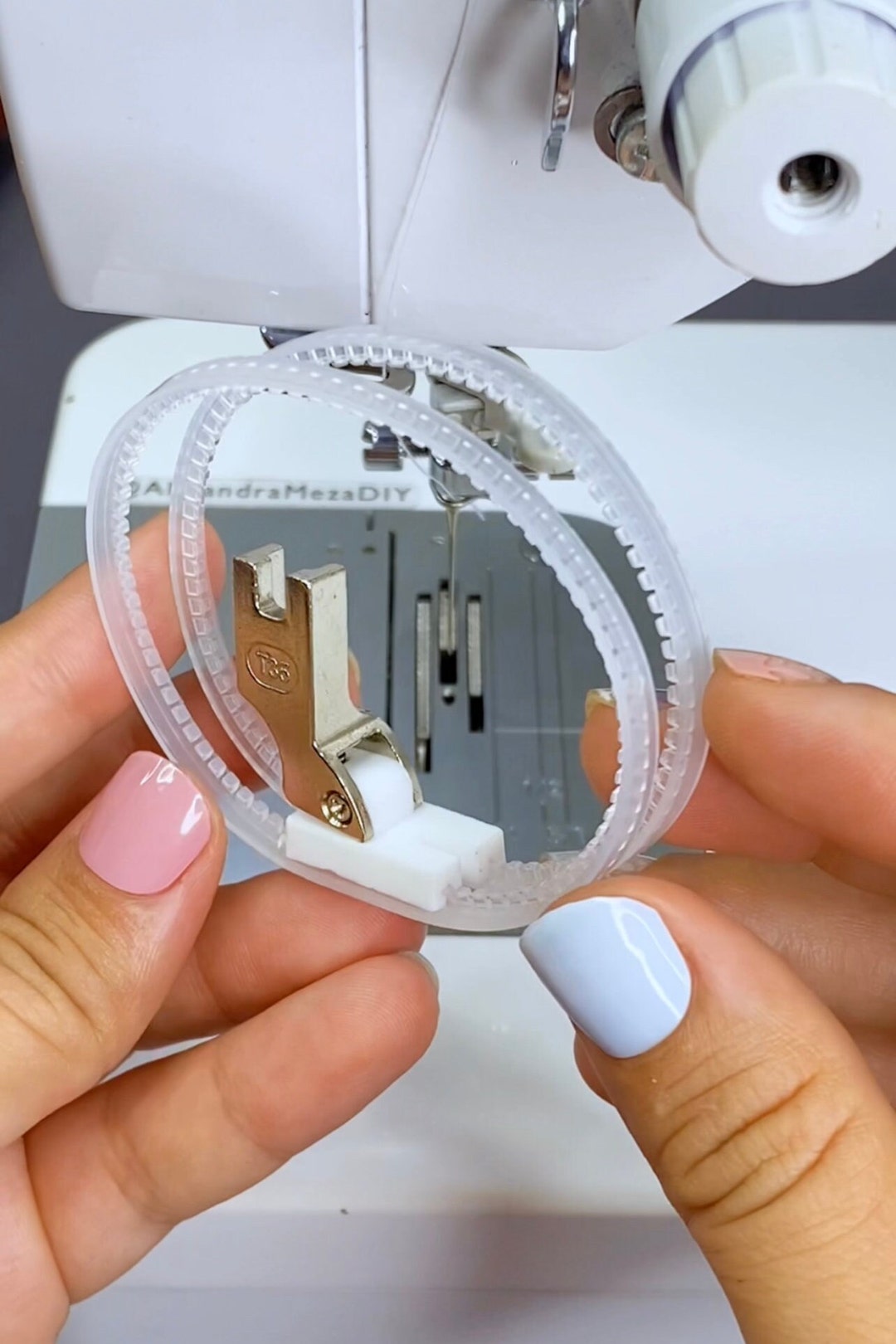 1pc Double Roller Presser Foot Sewing Machine Tool Presser Foot Roller