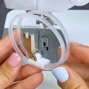 1pc Double Roller Presser Foot Sewing Machine Tool Presser Foot  Roller Ring Crafts Industrial Machine Presser Foot