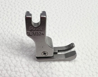 Metal Compensating Edge Guide Presser Foot (1/32") for Sewing Machines