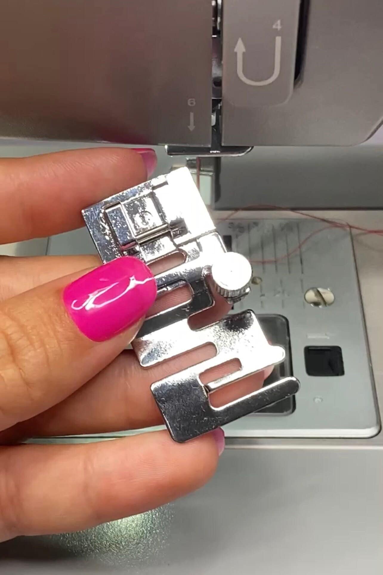 Elastic Guide Presser Foot Cord Guide Presser Foot Fits for Low Shank Snap-On Domestic Sewing Machines