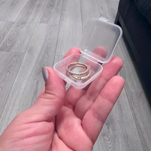 10 Portable Transparent Plastic Jewelry Storage Boxes - Etsy
