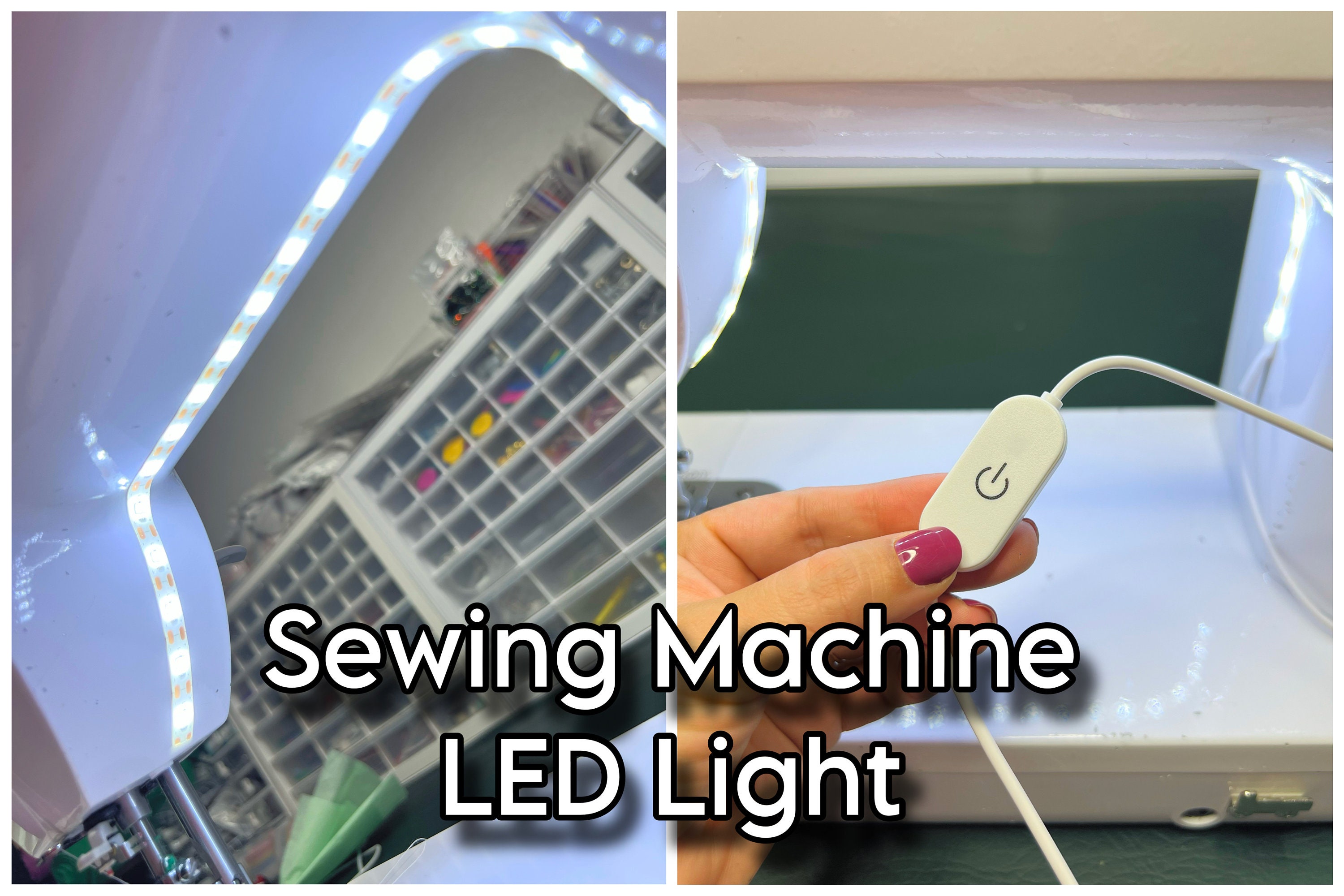 HOW TO INSTALL A SEWING MACHINE LED LIGHT STRIP. Huskvarna Viking