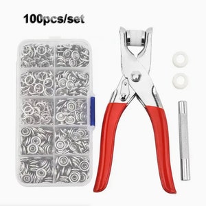 400 Piece DIY Snap Button Kit With Fasteners Pliers Press Tool Set Metal  Buttons Press Studs for Installing Clothes Bags Metal Snap Buttons 