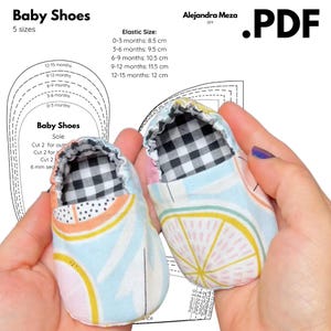 Reversible Baby Shoes Pattern in 5 Sizes – PDF Ready to Download and Print in Letter Size (English)