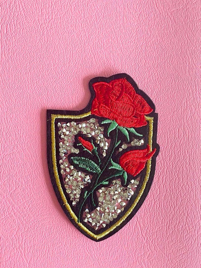 Rose Patch Patches for Jackets Patch for Jackets Iron On Etsy