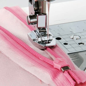 Invisible Zipper Presser Foot: Low Shank Sewing Machine Snap-On Foot