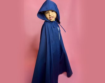 Medieval/Fantasy Burgundy Hooded Cloak Fancy Dress All Plus Sizes 