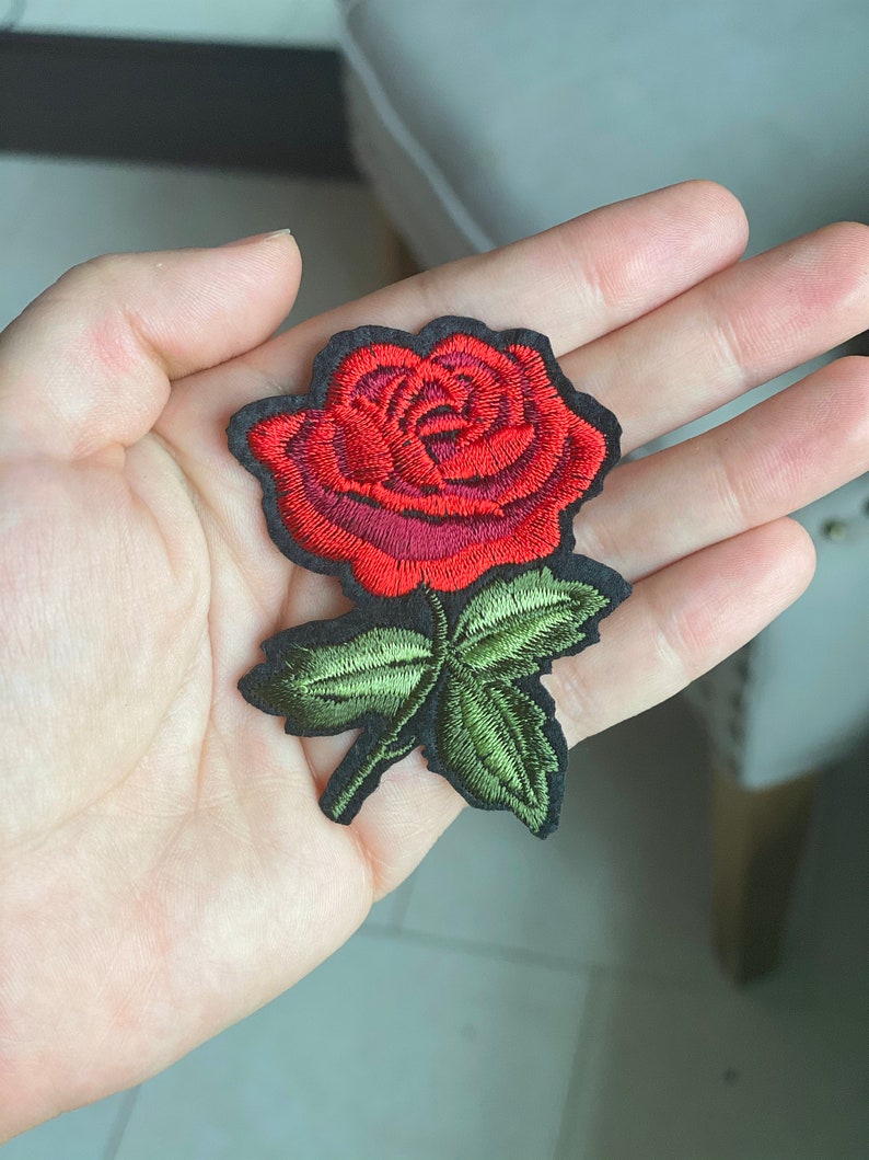 Rose Patch Patches for Jackets Patch for Jackets Iron On Etsy
