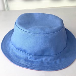 Modello di cucito per cappello da pescatore a doppia faccia: cappello da sole fai da te facile, 5 misure (download PDF)