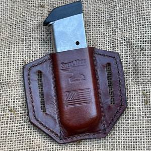 1911 Semi Auto Matching Holster & Magazine Pouch Custom Handmade CCW Concealment Colt Sig Kimber Rock Island .45ACP image 6