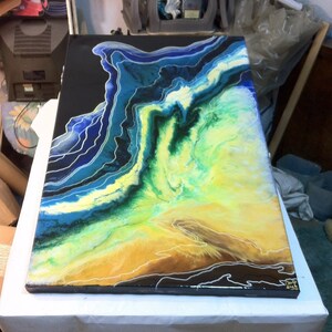 40x20in Ocean Resin Painting,Resin Wave,Resin Ocean Wall Art,Resin Art,Resin Ocean Art,Resin Beach Art,Ocean Decor,Home Decor,Ocean Wall Art