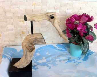 13x14'' Driftwood Sculpture for Beach House Enthusiasts,Perfect Complement to Coastal Homes,natural driftwood  decor,unique driftwood