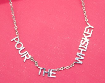 Thick Chain Word Necklace