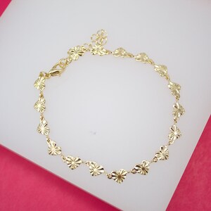 Designed Heart Bracelet For Wholesale Jewelry And Findings 18K Gold Filled (I200)