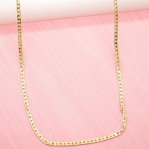 1X Wholesale Making Jewelry 18K Gold Filled Flat Curb Necklaces Chains Pendants 1X Wholesale Making Jewelry 18K Gold Filled Flat Curb Necklaces Chains Pendants