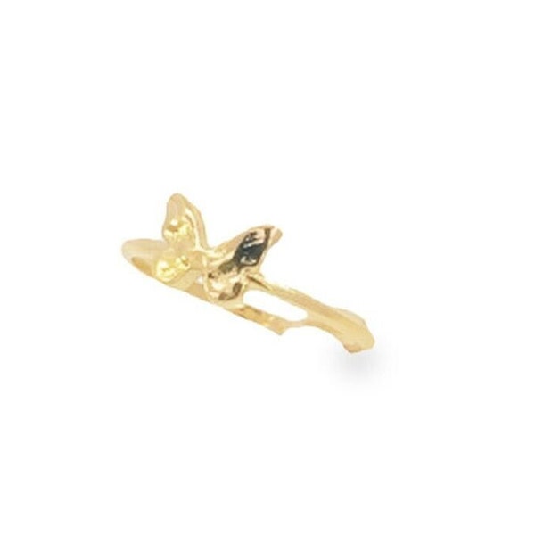 18K Gold Filled Butterfly Ring | Gold Minimalist Ring | Gold Butterfly Ring | Gold Stacking Butterfly Ring | Wholesale Jewelry