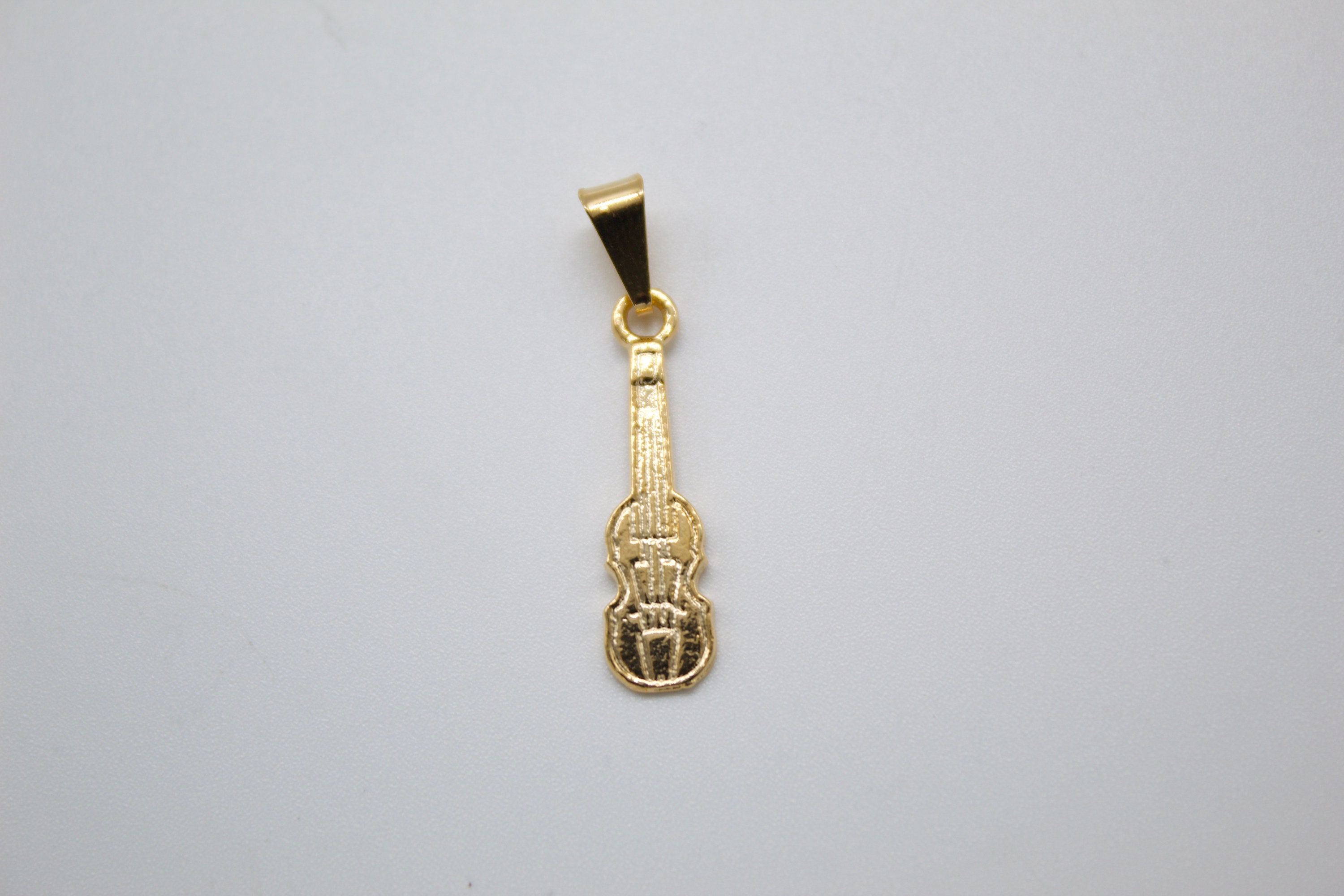 18K Gold Filled Ukulele Charm Pendant Jewelry Making Necklace Etsy