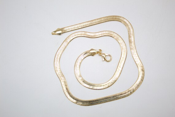 18K Gold Filled 4mm Herringbone Snake Chain for Wholesale Necklace
