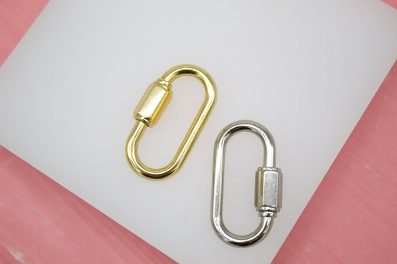 18K Gold Filled Gold Oval Screw 