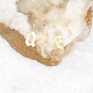 18K Gold Filled Gothic Letter Pendant | Wholesale Jewelry
