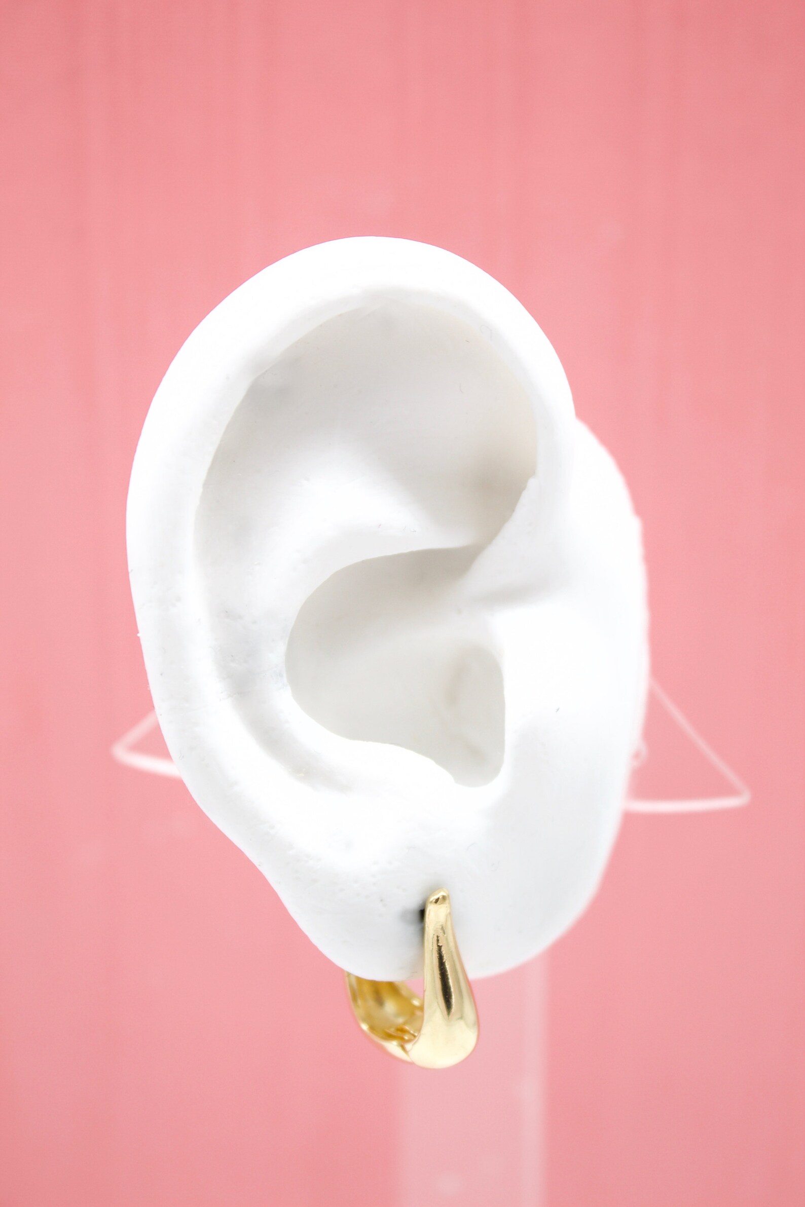 18K Gold Filled Earrings U Shaped Earrings Thick Linked Hoops Etsy