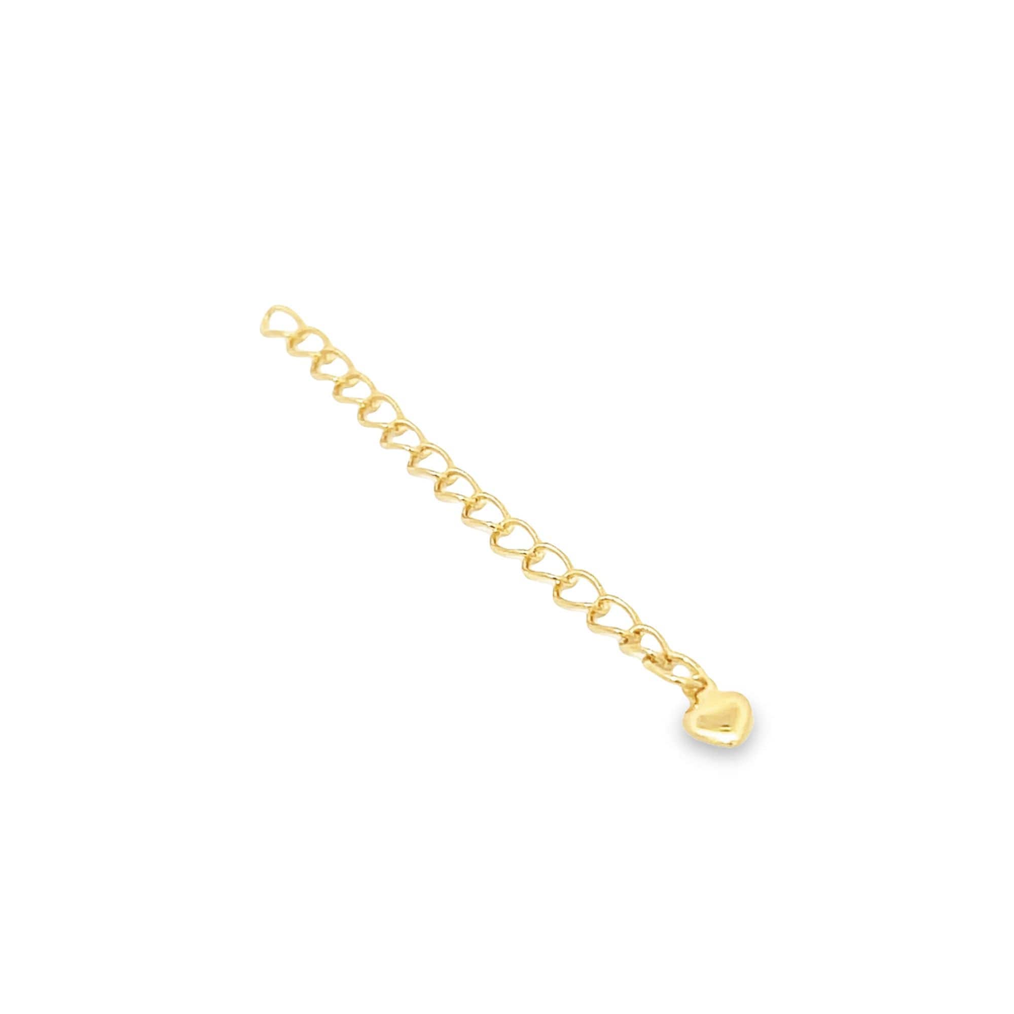 10 Pieces - 16K Gold Plated 2inch Chain Extender Jewelry Supply Craft  Supplies Necklace Extender Extension Chain Bracelet Extender - 10PEXT (Gold)