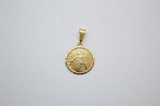 18K Gold Filled Saint Gabriel Wholesale Diy Jewelry Pendant | Etsy