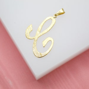 18K Gold Filled Cursive Letter L For Name Necklace Jewelry Making