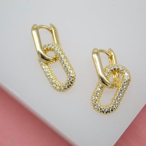 18K Gold Filled Herringbone Snake Earrings With for Wholesale - Etsy