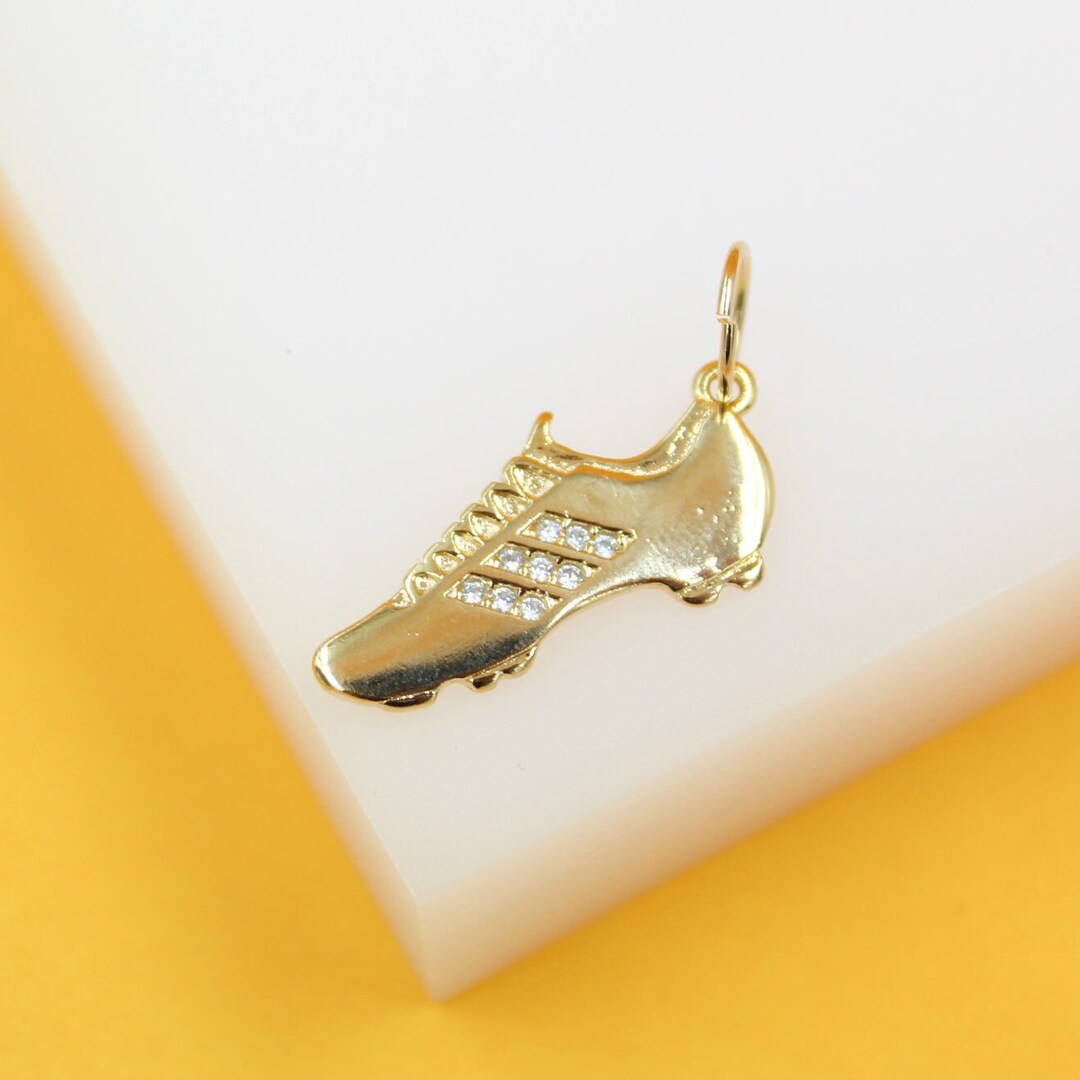 18k Gold Filled Soccer Shoes Pendant Charm Gold Filled Sports Jewelry