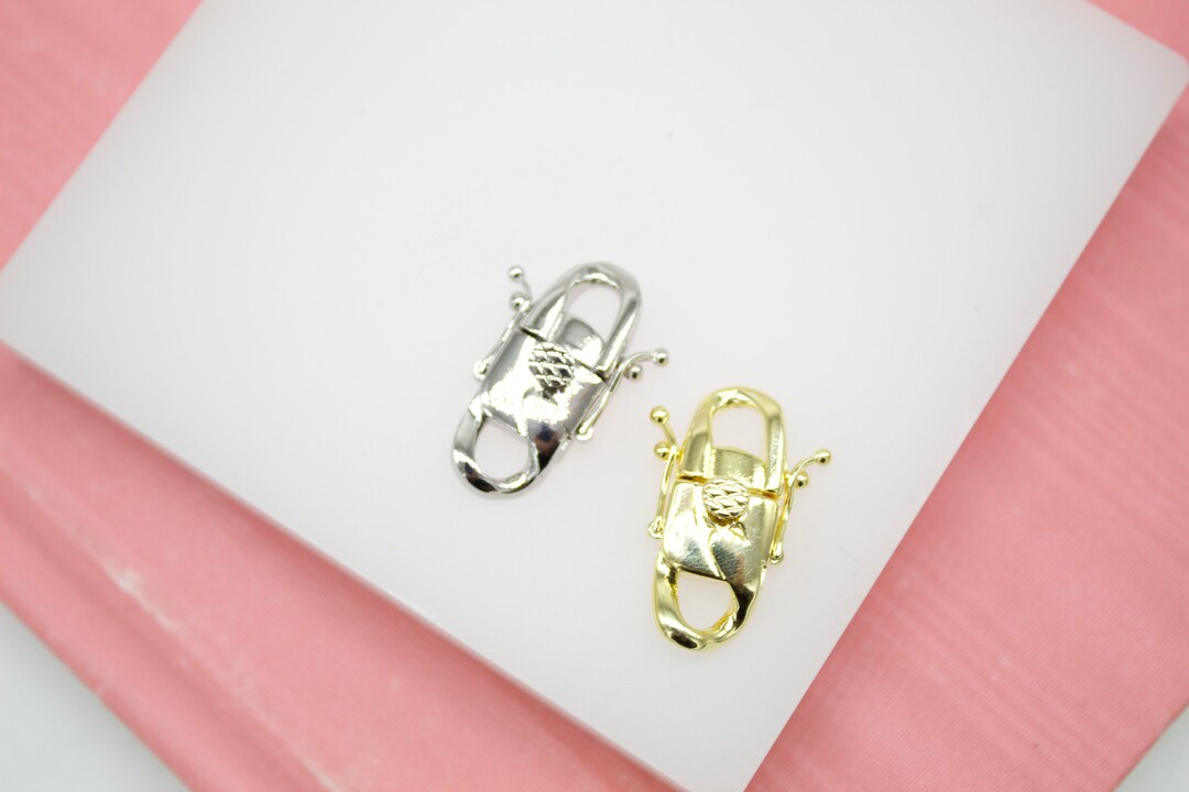 Box Lock Clasp for Wholesale Jewelry Making Supplies and Findings 18K