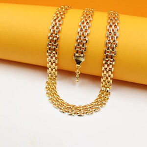 Double Watch Link Chain For 18K Gold Filled 9mm Watch Link Finished Chain Choker Wholesale Jewelry (G224)