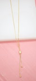 18K Gold Filled Adjustable Bolo Box Chain Tie With Gold Beads For Wholesale Bolo Ties (G138) 