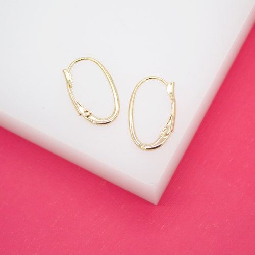 18K Gold Filled Herringbone Snake Earrings With for Wholesale Etsy