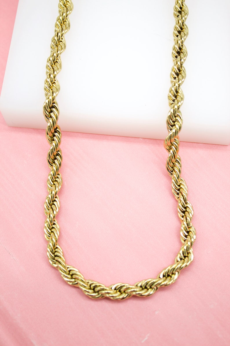 Gold rope chain wholesale Clearance