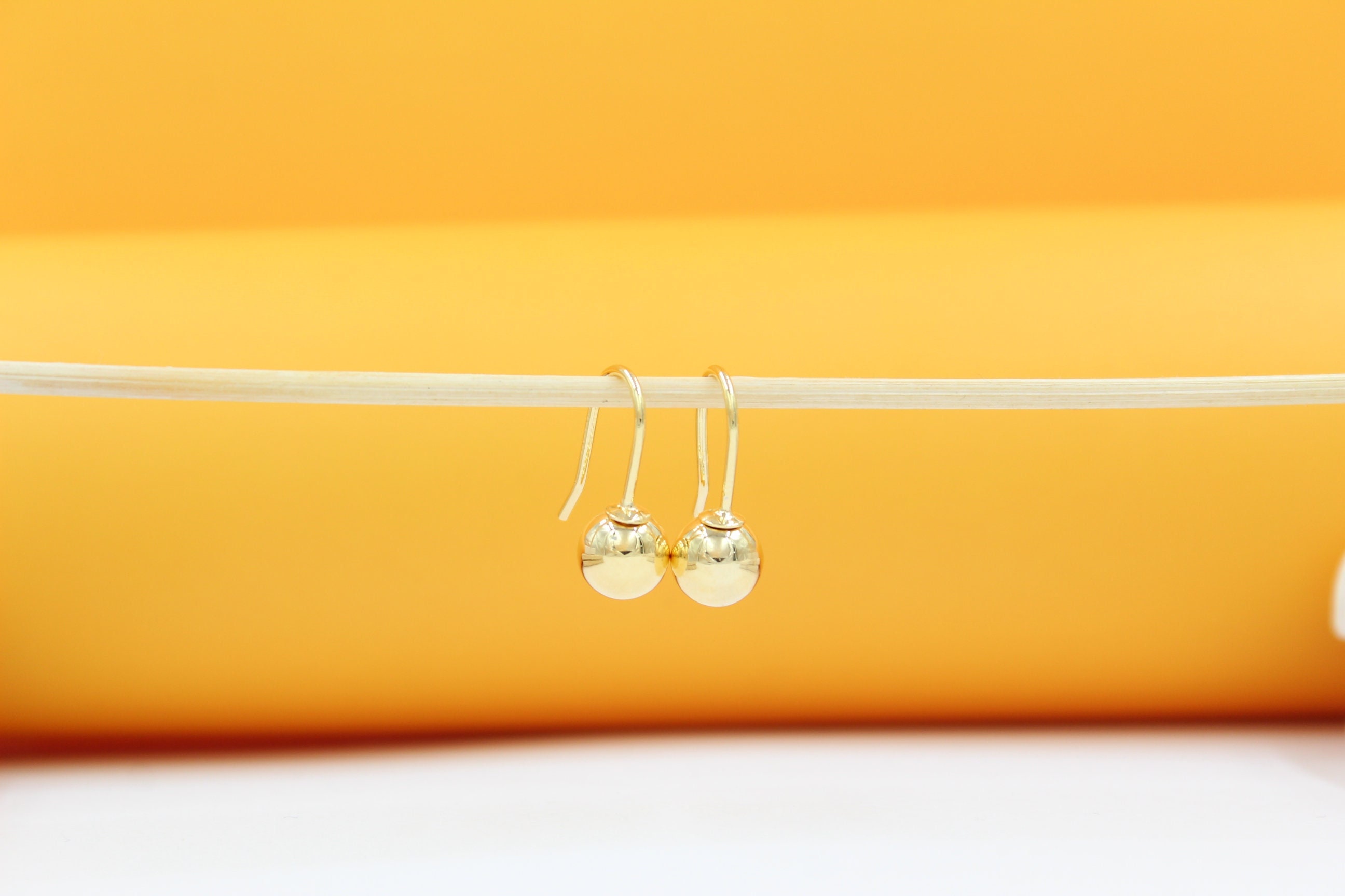 Shop Tiffany HardWear 18k Gold Ball Hook Earrings