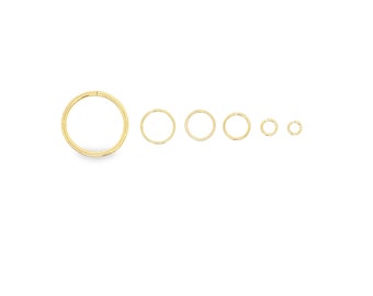 18K Gold Filled Jump Ring For Split ring Wholesale Jewelry Making Supplies | 25 PCS