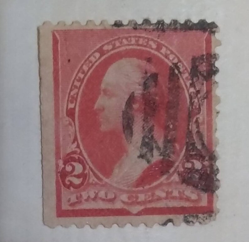 Rare United States postage stamp Benjamin Franklin 2 cent Etsy