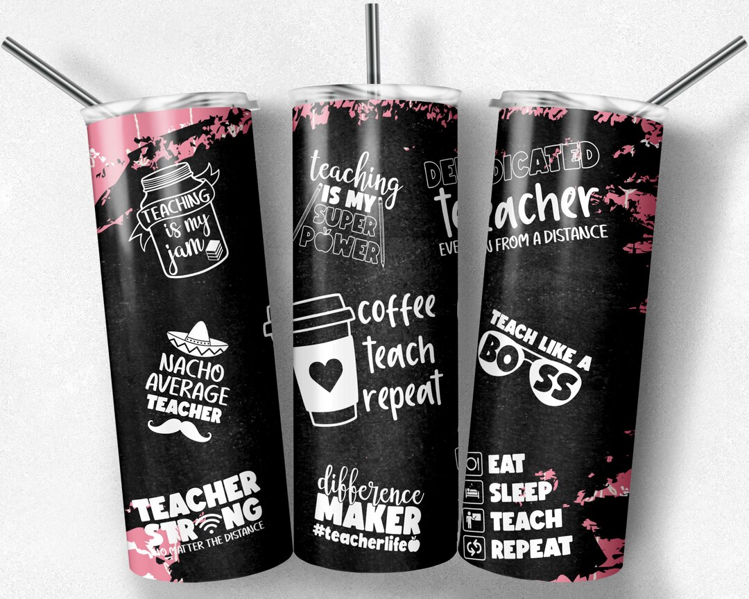 Teacher Appreciation Gifts, Teacher Tumbler 30oz, Stainless Steel Insulated Tumblers Coffee Travel Cup With Handle & Flip Straw, Best