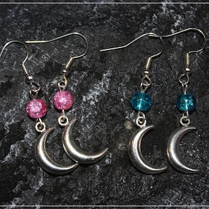 Orecchini in argento con perle di luna