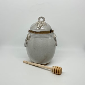 Honey Pot/PotteryHoney Jar/Handmade Ceramic Honey Pot