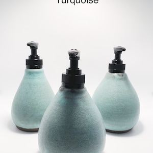 Handthrown Pottery Soap Dispenser / Soap Pump / Great Housewarming Gift