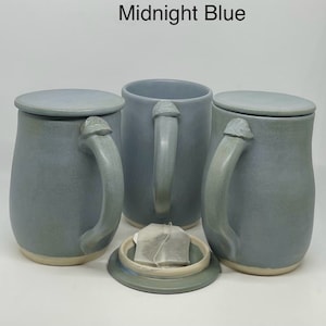 Handmade Mug with Lid for Holding Tea Bag / Lidded Mug / Tea Bag Storage / Great Mother’s Day Gift / House Warming Gift